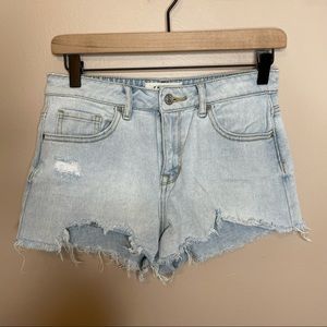Pacsun Acid Wash High Rise Denim Shorts